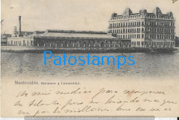 212895 URUGUAY MONTEVIDEO BALNEARIO Y UNIVERSIDAD CIRCULATED TO ARGENTINA POSTAL POSTCARD - Uruguay