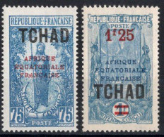 TCHAD Timbres-poste N°42* & 48* Neufs Charnières TB Cote 1€75 - Neufs