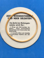 Luxemburg - Deutsches Reich - Flugblatt Bierdeckel - Auch Kriegsgefangene Sind Noch Soldaten!  Ø 7 Cm - Ww2 Militaria - 1939-45