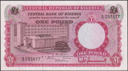NIGERIA - 1 Pound Nd.(1967) {4 Signatures} AU P.8 - Nigeria
