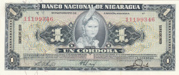 CRBX289 BILLETE NICARAGUA 1 CORDOBA 1959 MBC+ - Nicaragua