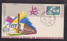 FDC 1958  EXPOSITION  UNIVERSELLE DE BRUXELLES - 1951-1960