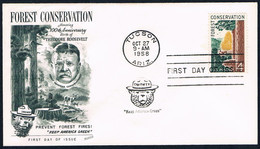 Etats-Unis - Préservation Des Forêts FDC 655 (année 1958) - 1951-1960