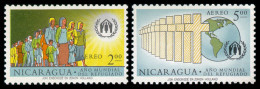 Nicaragua, 1961, World Refugee Year, WRY, United Nations, MNH, Michel 1257-1258 - Refugiados