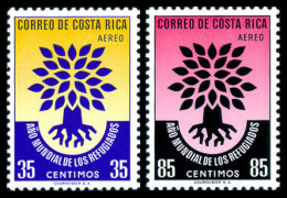 Costa Rica, 1960, World Refugee Year, WRY, United Nations, MNH, Michel 556-557 - Vluchtelingen