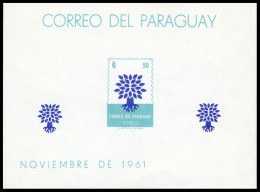 Paraguay, 1961, World Refugee Year, WRY, United Nations, MNH, Michel Block 11 - Réfugiés