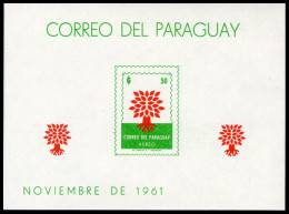 Paraguay, 1961, World Refugee Year, WRY, United Nations, MNH, Michel Block 10 - Flüchtlinge