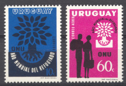 Uruguay, 1960, World Refugee Year, WRY, United Nations, MNH, Michel 887-888 - Vluchtelingen