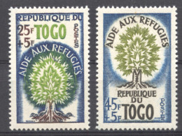 Togo, 1960, World Refugee Year, WRY, United Nations, MNH, Michel 283-284 - Refugees