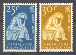 Netherlands New Guinea, 1960, World Refugee Year, WRY, United Nations, MNH, Michel 61-62 - Refugees