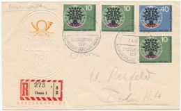 Germany, FRG, 1960, World Refugee Year, WRY, FDC Sent By Registered Mail, Michel 326-327 - Refugees