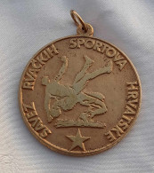 Croatian Wrestling Sports Association Gold Medal 1981 Savez Rvačkih Sportova Hrvatske - Otros & Sin Clasificación