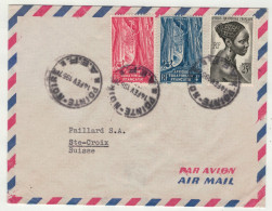 France // Ex-colonies & Protectorat // A.E.F. // Lettre Par Avion Au Départ De Pointe-Noire 14.02.1957 - Brieven En Documenten