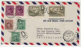 Canada // Poste Aérienne // Lettre Par Avion Pour Basel (Suisse) 1947 - Luchtpost