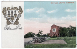 WOOLWICH - Garrison Church With Crest - London Suburbs