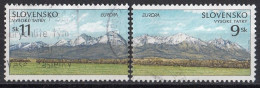 SLOVAKIA 337-338,used,falc Hinged - Montagnes
