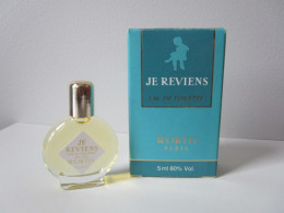 WORTH - JE REVIENS  - EDT - 5 Ml - Miniature - Miniatures Womens' Fragrances (in Box)