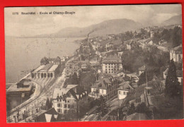 ZWR-30 Neuchâtel, Evole Et Champ-Bougin. Circ. Vers Stuttgart, Timbre Manque - Neuchâtel