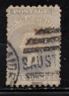 SOUTH AUSTRALIA Scott # 47a Used - Queen Victoria - Perf 10 X 12 - Usati