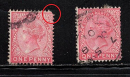 SOUTH AUSTRALIA Scott # 115 Used X 2 - Queen Victoria - Usati