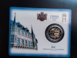 2 Euro CC Luxemburg Luxembourg Chambre Depuites 2023 BU Coincard Different Mint Mark - Luxembourg