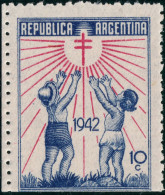 ARGENTINE / ARGENTINA - 1942 10c Christmas Seal / Anti-Tuberculosis Label - Neuf / Mint ** - Otros & Sin Clasificación