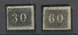 BRAZIL Brazilia 1849 Michel 13 - 14 O - Gebruikt