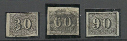 BRAZIL Brazilia 1849 Michel 13 - 15 O - Used Stamps