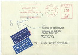 Germany Berlin Cover > Franking Machines (EMA) 1983 - Macchine Per Obliterare (EMA)