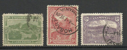 Australia TASMANIA 1899 Michel 61 - 63 O Landschaften - Gebruikt