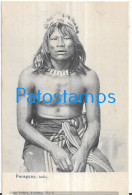 212927 PARAGUAY COSTUMES NATIVE INDIO POSTAL POSTCARD - Paraguay