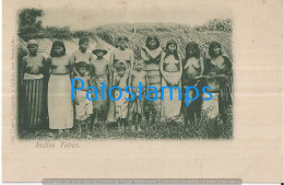 212939 PARAGUAY COSTUMES NATIVE INDIOS SEMI NUDE TOBAS POSTAL POSTCARD - Paraguay