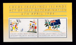 Cocos Islands 1984 Integration With Australia Minisheet MNH - Cocos (Keeling) Islands