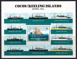 Cocos Islands 1984 Barrel Mail Minisheet MNH - Cocos (Keeling) Islands