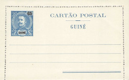 PORT. GUINEA - CARTAO POSTAL 65 REIS Unc / 2146 - Portuguese Guinea
