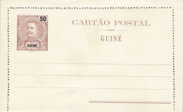 PORT. GUINEA - CARTAO POSTAL 50 REIS Unc / 2149 - Guinée Portugaise