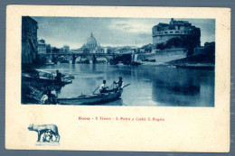 °°° Cartolina - N. 2524 Roma Il Tevere - S. Pietro E Castel S. Angelo - Formato Piccolo Viaggiata °°° - Castel Sant'Angelo