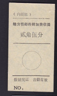 CHINA CHINE CINA Inner Mongolia ADDED CHARGE LABEL (ACL) 0.25 YUAN No Numerical Number - Otros & Sin Clasificación