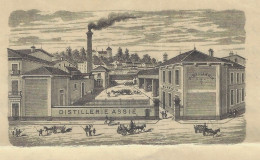 1890 SUPERBE ENTETE Jules Assié Distillerie Beziers  Hérault  Pour Crouveriez Nancy V.COTATION  ET HISTORIQUE - 1800 – 1899