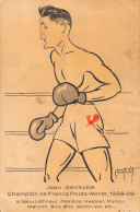 BOXEUR- JEAN GAVALDA CHAMPION DE FRANCE POIDS-WELTER , 1928/1929 A BATTU LAFFINEUR, ROMERIO, KESSIER, MUNOZ.... - Boxing