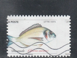 RARE JOLI PIQUAGE DECALAGE 2018 POISSON DAURADE ROYALE YT 1687 - Gebruikt