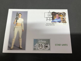 2-9-2023 (4 T 2) Australia - 2023 - Star Wars -  Stamp Issued 29-8-2023 (for Centenary Of Disney) - Briefe U. Dokumente