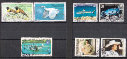 1982  POLYNESIE FRANCAISE - Lot De 7 Timbres - Gebruikt