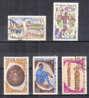 1967  POLYNESIE FRANCAISE - Lot De 5 Timbres - Otros & Sin Clasificación