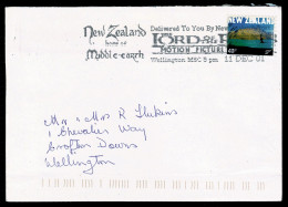 Ref 1632 - New Zealand - 2001 Cover With Good Lord Of The Rings Slogan Postmark - Lettres & Documents