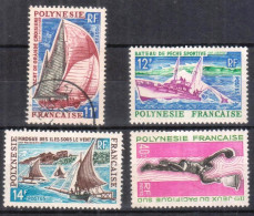 1966  POLYNESIE FRANCAISE - Lot De 4 Timbres - Other & Unclassified