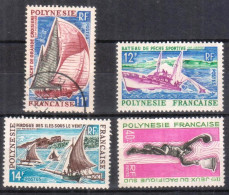 1966  POLYNESIE FRANCAISE - Lot De 4 Timbres - Otros & Sin Clasificación