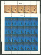 POLAND MNH ** 3279-3280 En Feuille EUROPA Europe Découverte Lampe à Huile Lukasiewicz Livre Lunetttes - Full Sheets