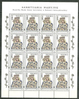 POLAND MNH ** 3287 En Feuille LA VIERGE DE L'EGLISE DE KALVARIA - Full Sheets