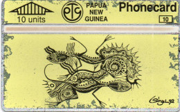 PAPUA NEW GUINEA - L&G - PNG-23 - ART YELLOW CARD - 401A - Papua New Guinea